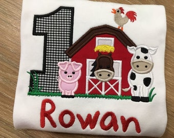 Personalized Barnyard Birthday Shirt