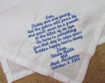 Ringbearer Wedding Handkerchief