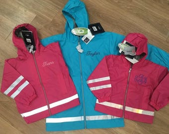 Kid's Monogrammed Rain Jacket