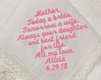 Mom Wedding Handkerchief