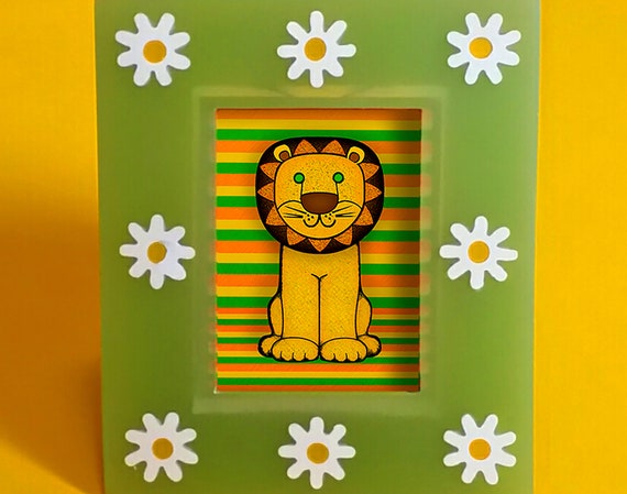 Lion Bank with Picture Frame