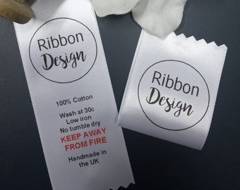 38mm Custom Printed Sew In Loop Labels