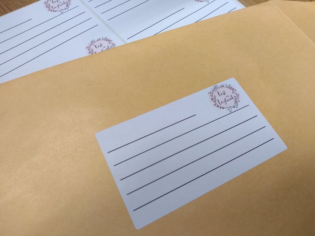 Customised 100mm X 60mm White Parcel Stickers/10 Stickers per Sheet ...
