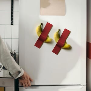 Banana Holder Magnet Duck-Tape-3D-Printed - Inspirado en el &quot;Comediante&quot; Maurizio Cattelan - Top Funny Kitchen Gift - Regalo especial de Navidad