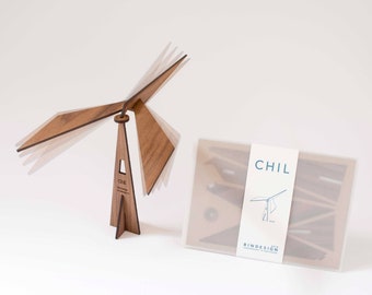 Chil - balance bird - meditative mobile - walnut - best christmas gift