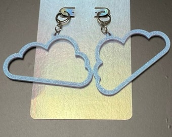 Cloud Earrings - unicorn gradient elixir