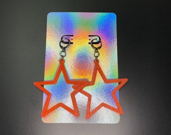 Star Earrings - Citrus Sparkle Gradient