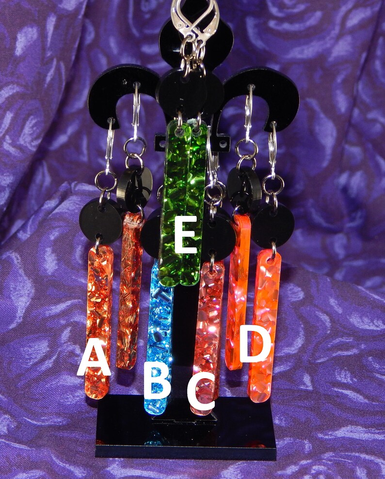 Glitter Geometric Earrings