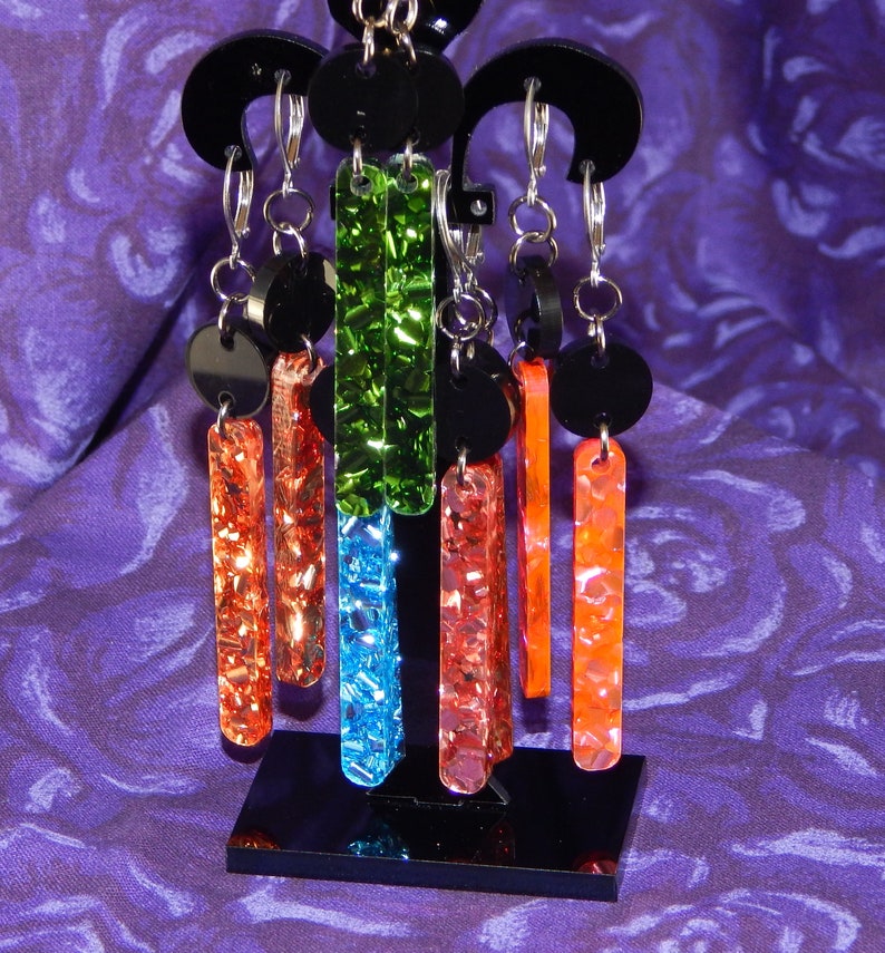Glitter Geometric Earrings