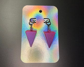 Spike Earrings - sunset gradient elixir