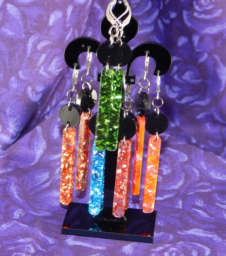 Glitter Geometric Earrings