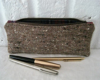 Handmade Recycled Tweed Pouch