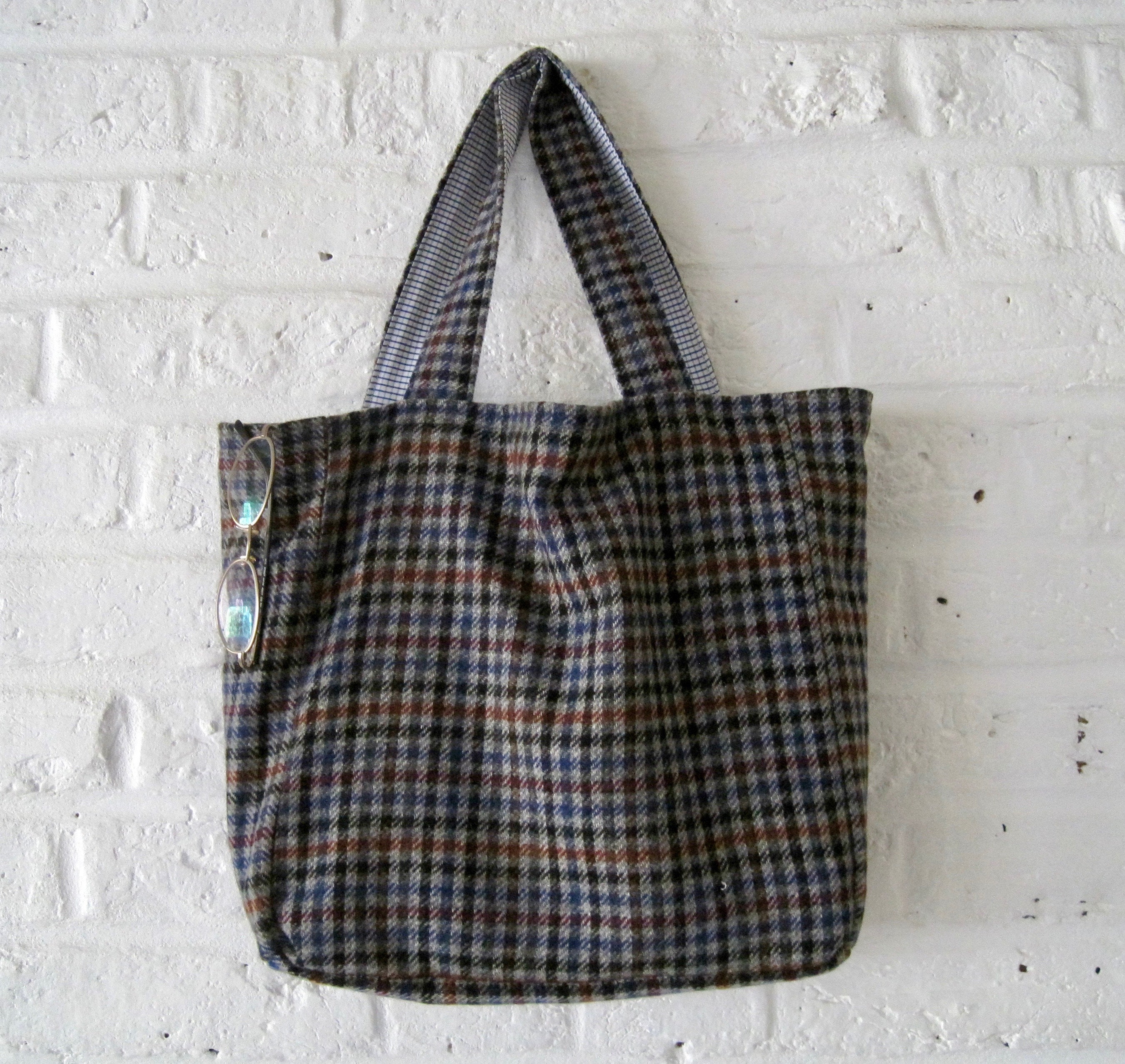 Handmade Recycled Tweed Bag | Etsy