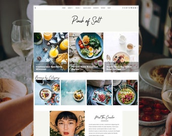 Wordpress Theme for food bloggers "Pinch of Salt"