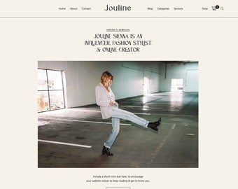 WordPress Theme - WordPress Ecommerce Theme - Affiliate Theme - Fashion Blogger Theme - "Jouline" Instant Digital Download