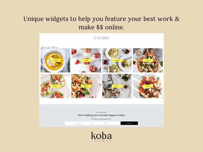 Wordpress Food Blog Theme OREGANO Foodie Blogger Woo-commerce Website Design Shop Responsive Recipe image 6