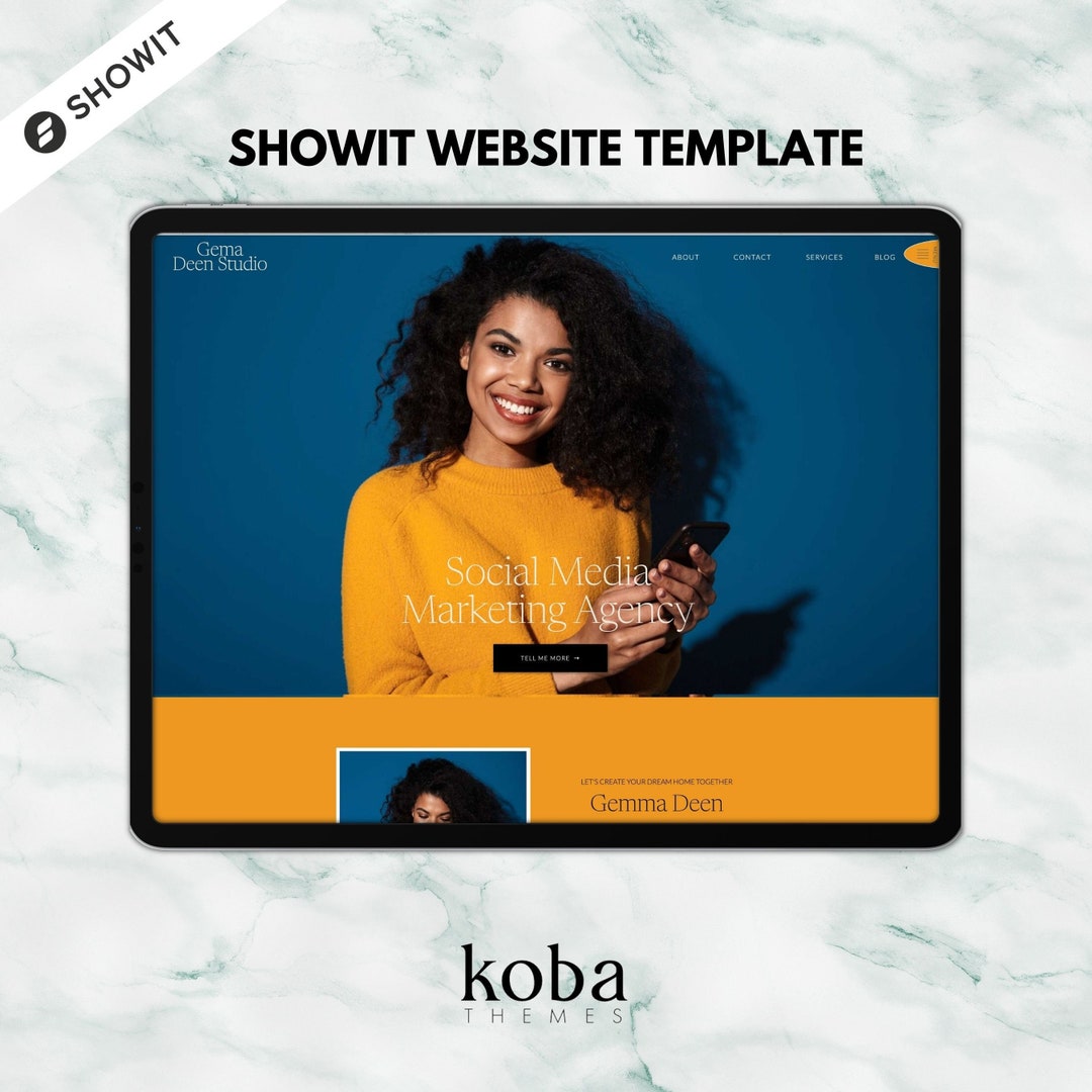 Social Media Manager Website Template Showit Website Design Showit