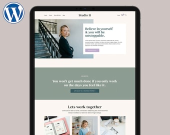 WordPress Theme For Coaches Studio 11 | Business Life Coach Website Template  WooCommerce