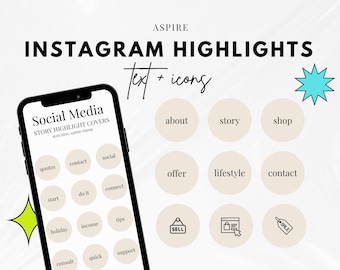 Instagram Highlight Website - Canva Template, Ecommerce Instagram Highlights, Minimal Instagram, Business Website PNG JPG