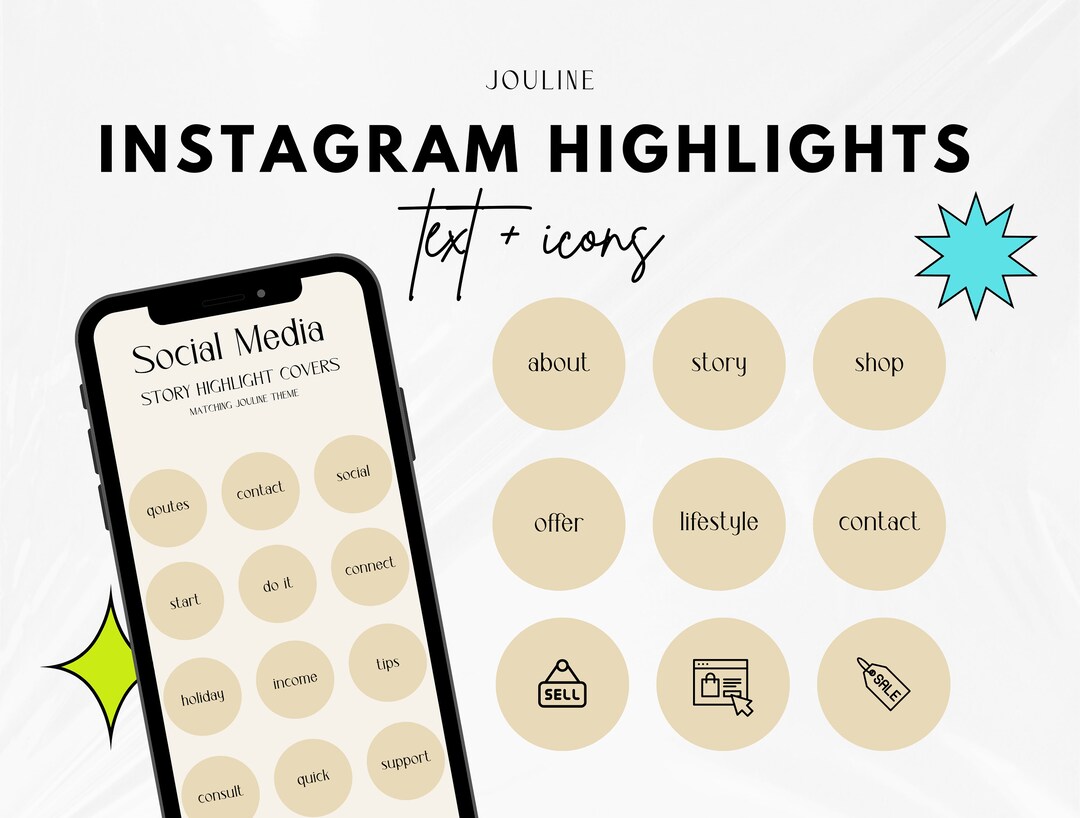 Highlights Website Layout Example Instagram Highlight Ecommerce Website - Canva Template, Ecommerce ...