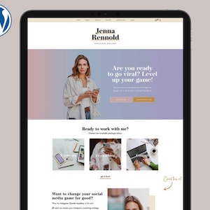 Wordpress all-in-one coach website, WordPress Theme + VIP INSTALLATION bundle | STRIVE Coach Website Business Template – Website design