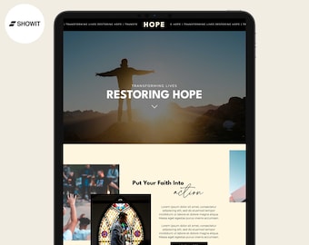 Restoring Hope Church Website Template | Showit Design