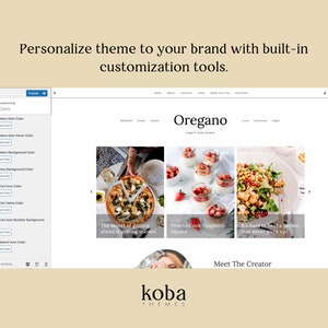 Wordpress Food Blog Theme OREGANO Foodie Blogger Woo-commerce Website Design Shop Responsive Recipe image 7