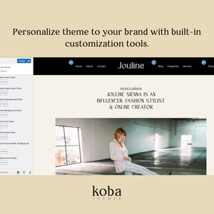 WordPress Theme WordPress Ecommerce Theme Affiliate Theme Fashion Blogger Theme Jouline Instant Digital Download image 5