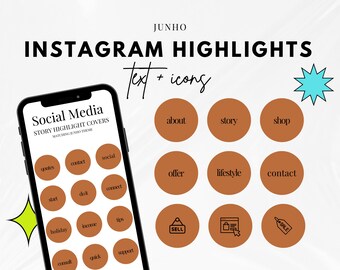 Instagram Highlight for Writers + Artists Website - Canva Template, Instagram Highlights, Minimal Instagram, Business Website PNG JPG