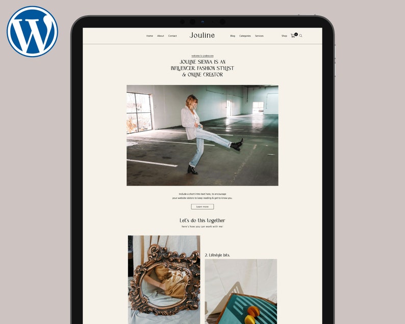 WordPress Theme WordPress Ecommerce Theme Affiliate Theme Fashion Blogger Theme Jouline Instant Digital Download image 6