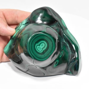 4.52&quot; Beautiful POLISHED MALACHITE &quot;Video&quot;  Congo A856