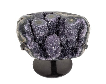 Prachtige AMETHYST STALACTIET Cluster Met Stand Las Torres Mine, Uruguay P260
