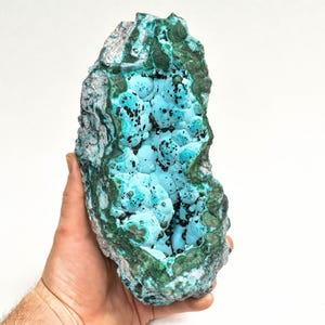 8.66" Vug of CHRYSOCOLLA With MALACHITE HETEROGENITE Kalukuluku Mine Congo  Q844