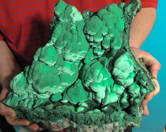 14.5&quot; Amazing 30.80 Pounds MALACHITE and CHRYSOCOLLA Kalukuluku Mine, Congo Q-14