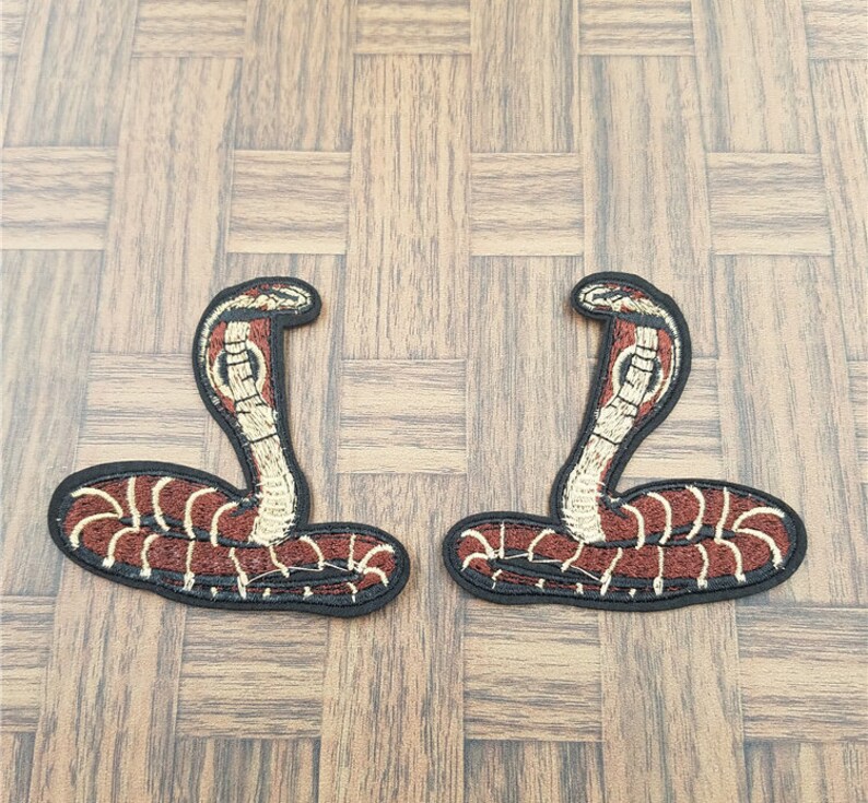 Snake Stickers Embroidery Applique Patches for Clothing\uff0cDIY Punk animal Patches Badges Clothes Sewing Stickers BG2