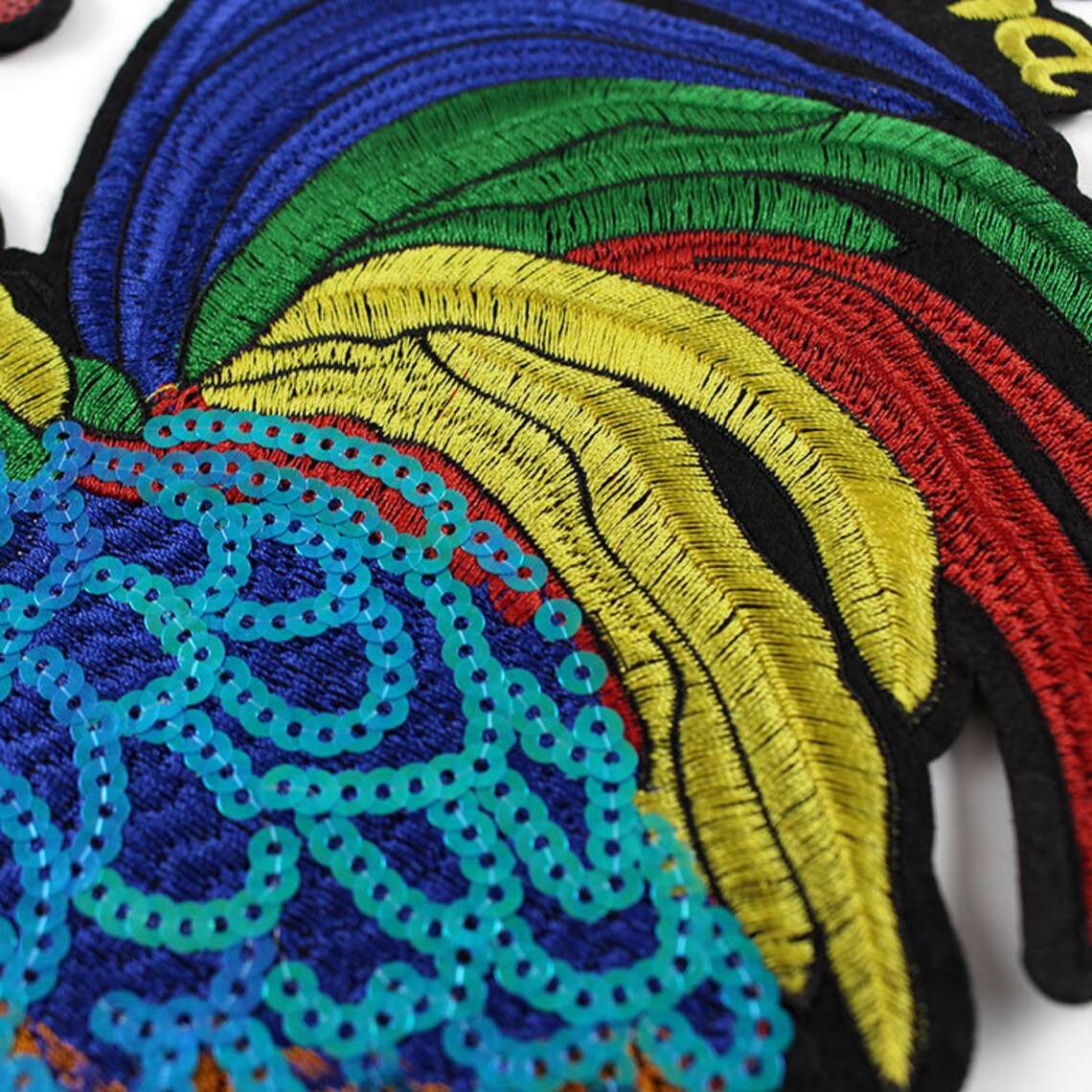 Inglés Gallo Parches de lentejuelas Parche grande para Etsy