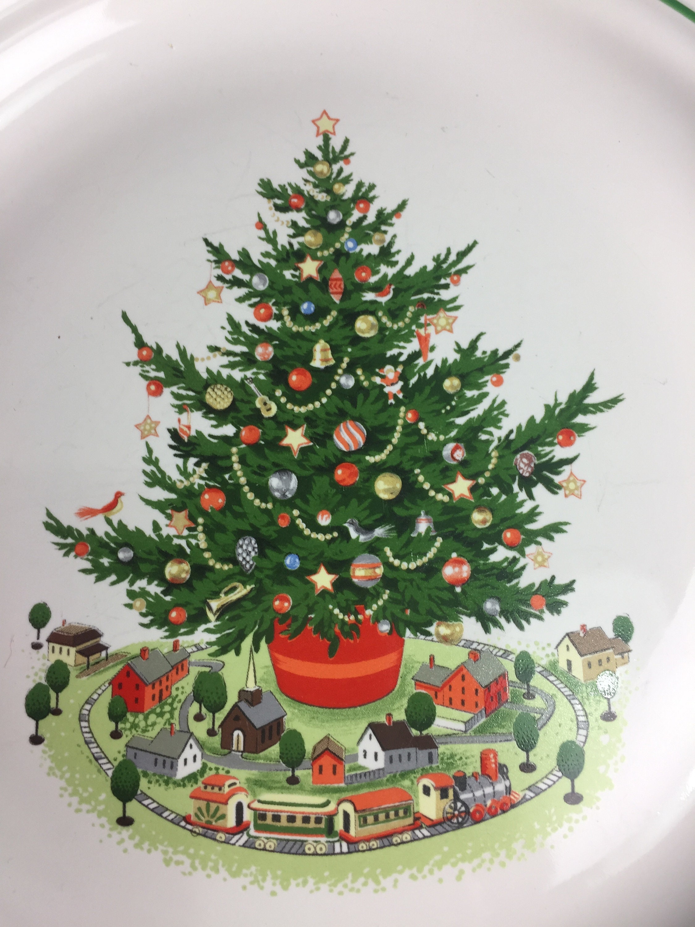 6 Christmas dinner plates by Pfatzlgraff Vintage Christmas Etsy