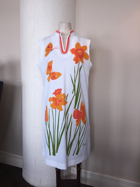 Vera Neumann summer dress, A Line style, mod 1960'