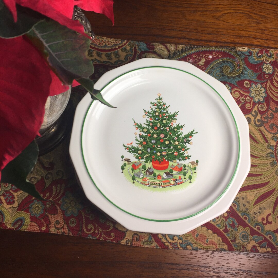 6 Christmas dinner plates by Pfatzlgraff Vintage Christmas Etsy.de