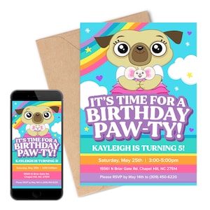 Chip and Potato | Birthday Invitation | Spud, Nico, Momma, Poppa, & Totsy  | Digital Printable Birthday Party Invitation | Text Invitation