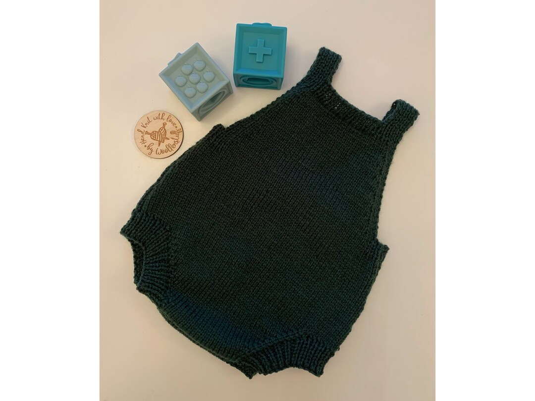 Handknitted Fall Duo Baby Romper Suit 36 months Etsy.de