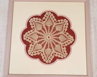 Vintage Crocheted Doily Wall Art