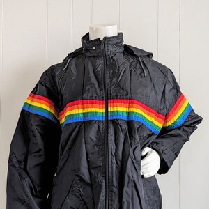 Rainbow windbreaker deals jacket