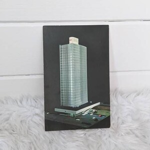 Cartão postal vintage dos anos 1960 Ideia de modelo da Torre CN Possível projeto da Torre CN Esquema de reconstrução do Centro Cívico de Edmonton Interessante