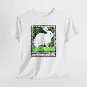 josef von diveky happy easter (frohe ostern) color lithograph bunny 1909 graphic tshirt image 15