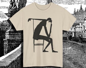 franz kafka "the thinker" early 1900s sketch graphic tshirt