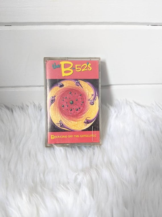 B-52s Bouncing Off the Satellites Vintage 1987 Cassette Tape 1980s Pop Music New Wave Dance Kitschy Camp