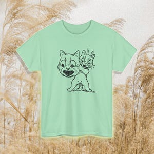 louis wain cat with mask sketch tshirt
