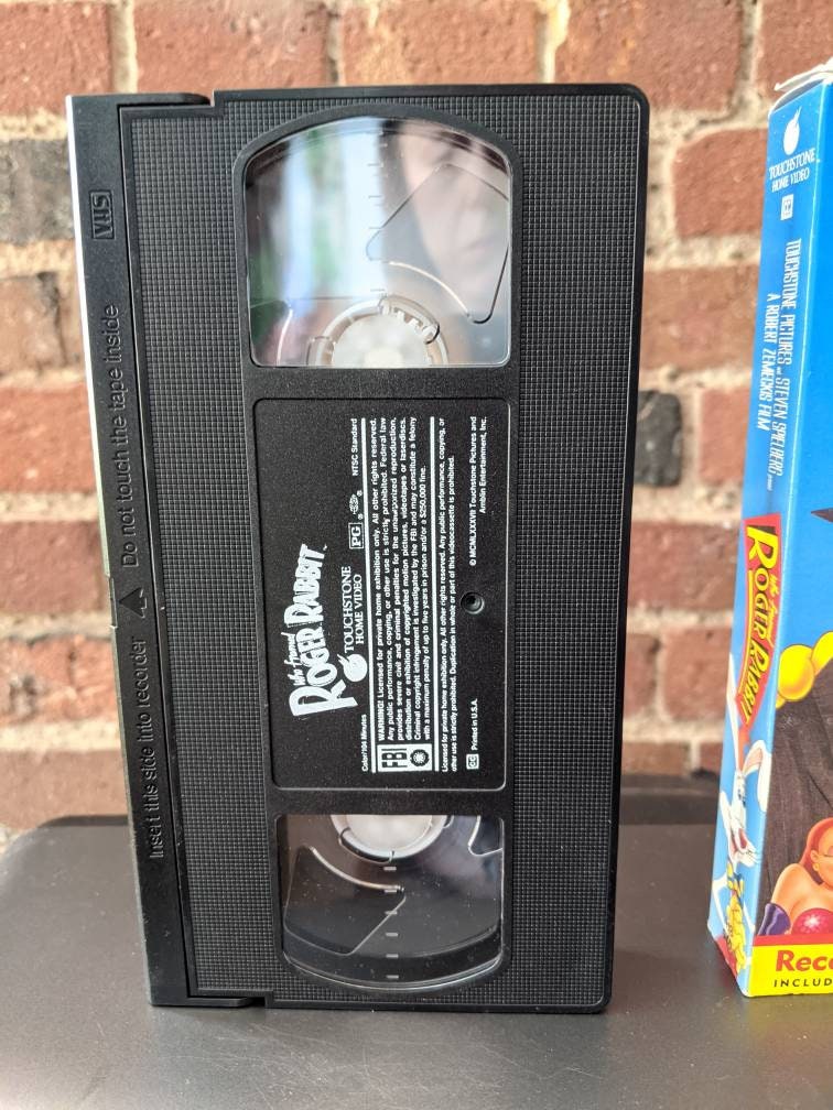 Vintage VHS Who Framed Roger Rabbit 1988 Movie Starring Bob Hoskins ...