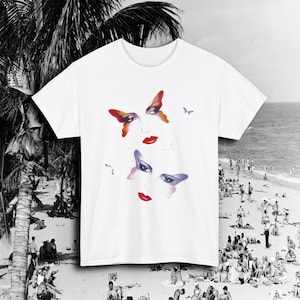 Motyle 1980 pater sato graficzny t-shirt